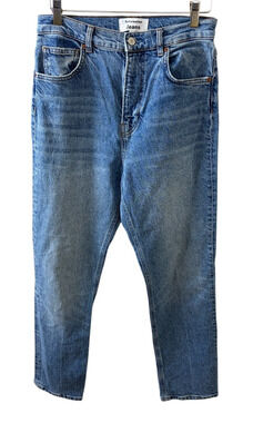 Reformation Jeans Liza Ultra High Rise Straight Size 28 Blue Organic Malta Wash